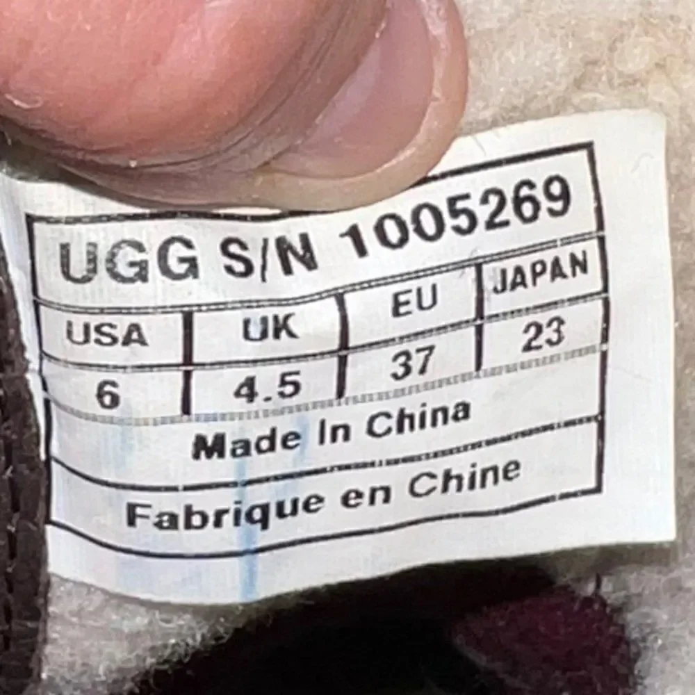 UGG‎ Simmens Leather Waterproof Boots Brown Leather 1005269 Women's 6